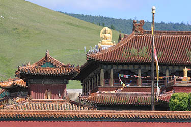 Gandan Monastery in Ulan Bator - Mongolia