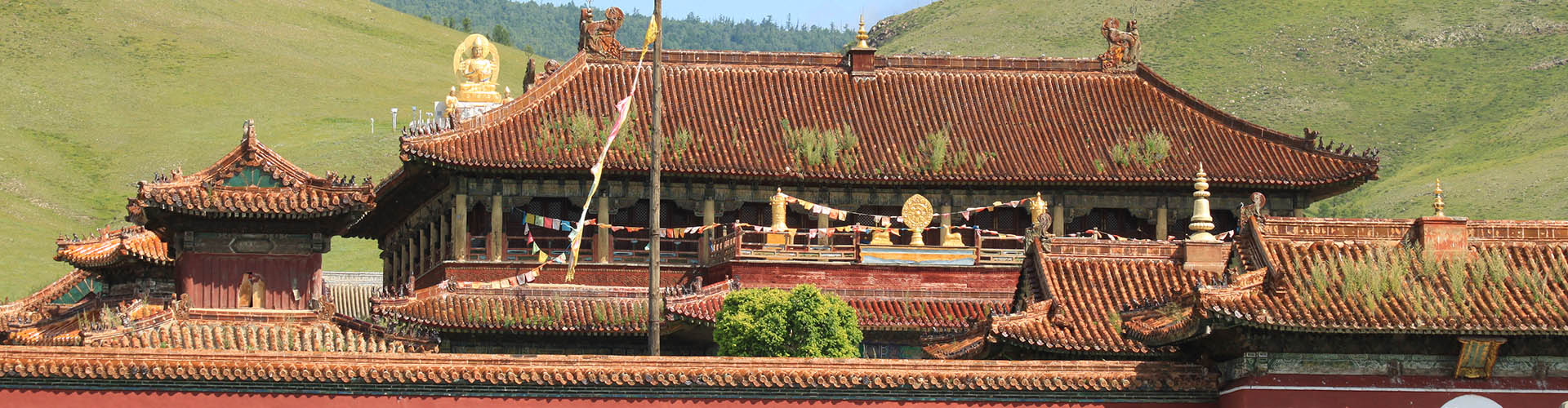 Gandan Monastery in Ulan Bator - Mongolia