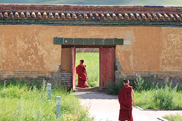 Gandan Monastery in Ulan Bator - Mongolia