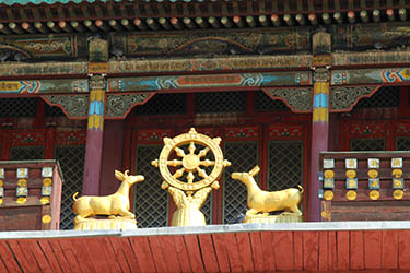 Gandan Monastery in Ulan Bator - Mongolia