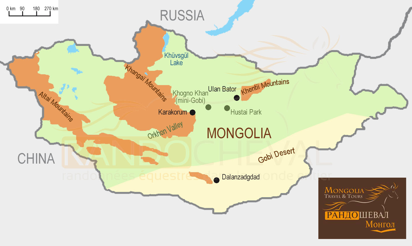 mongolian map